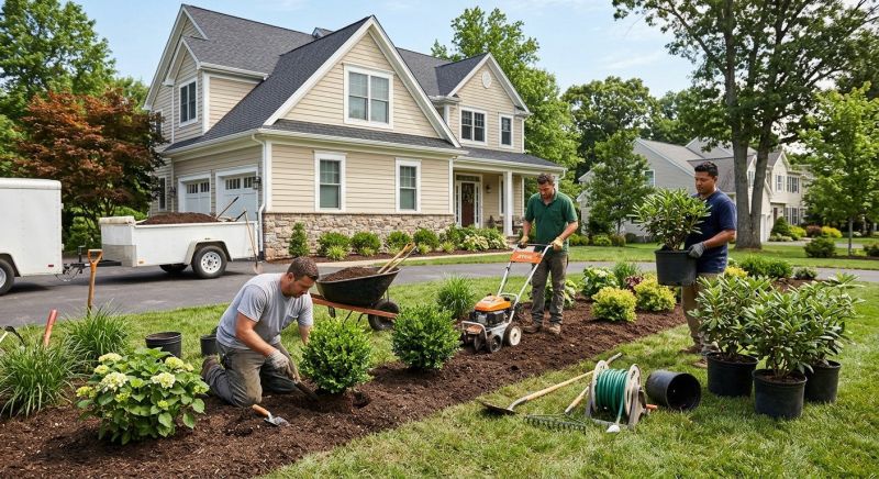 Landscape Shrub Installation